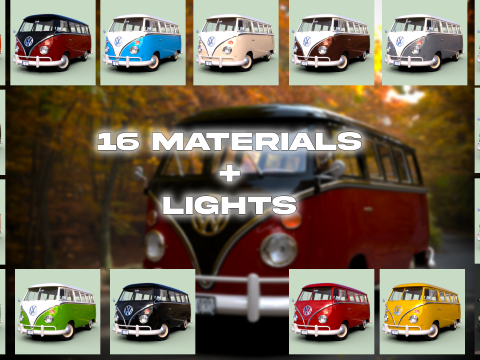 Volkswagen T1 1967 3D 模型