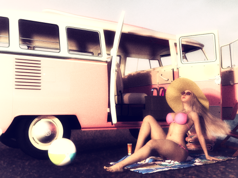 Volkswagen T1 1967 3D 模型