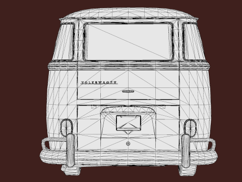 Volkswagen T1 1967 3D 模型
