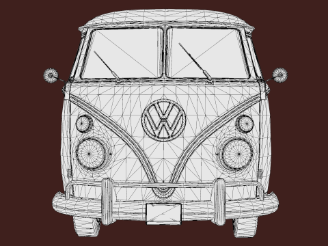 Volkswagen T1 1967 3D 模型