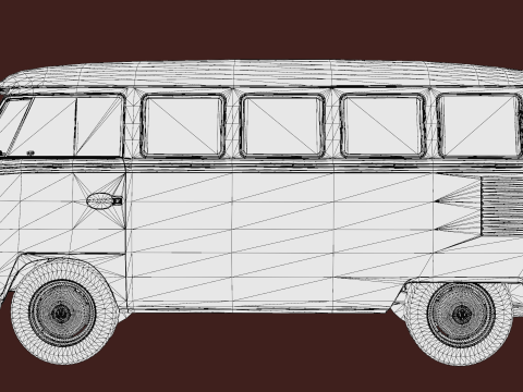 Volkswagen T1 1967 3D 模型