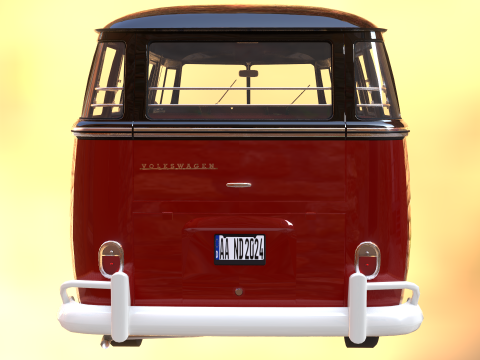 Volkswagen T1 1967 3D 模型