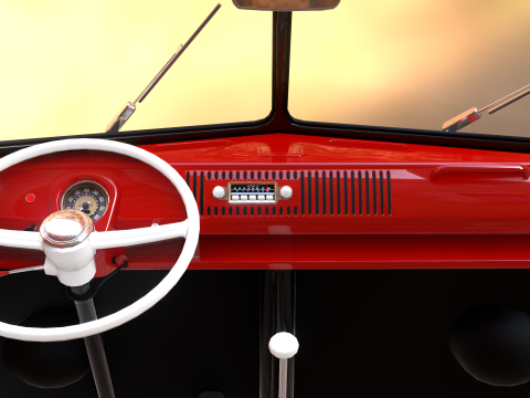 Volkswagen T1 1967 3D 模型
