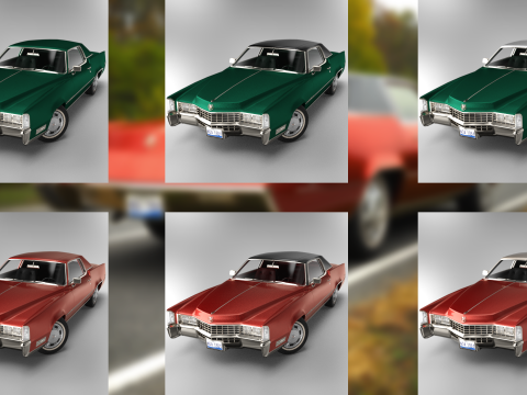 Cadillac Eldorado Brougham 1968 Modèle 3D