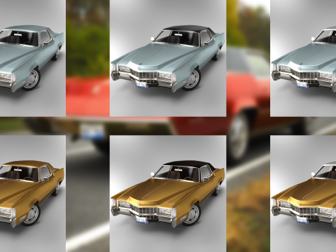 Cadillac Eldorado Brougham 1968 Modèle 3D