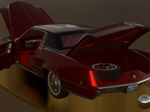 Cadillac Eldorado Brougham 1968 Modèle 3D