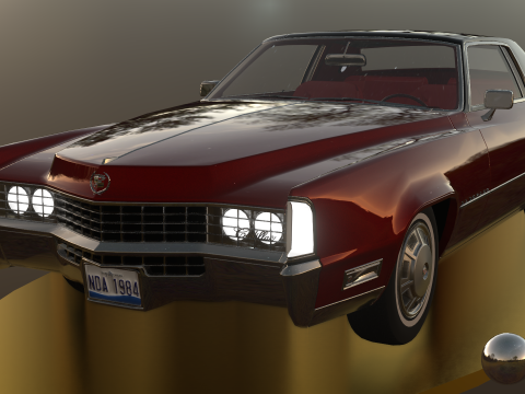 Cadillac Eldorado Brougham 1968 Modèle 3D