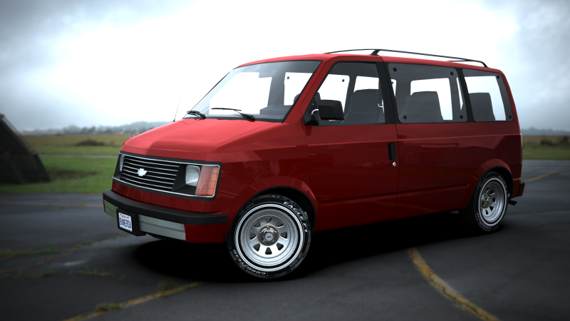 Chevrolet Astro Van 1985 3D Modell in Anhanger 3DExport