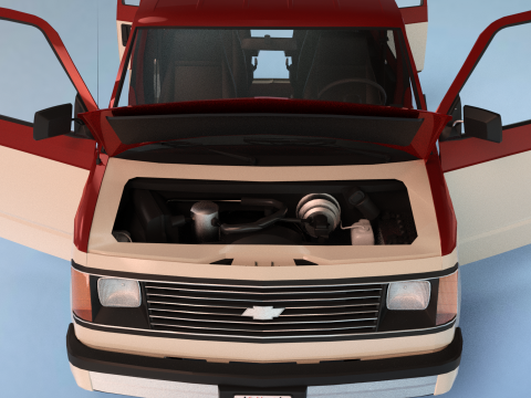 Chevrolet Astro Van 1985 3D Model