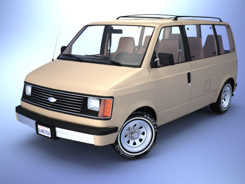Chevrolet Astro Van 1985 3D Model