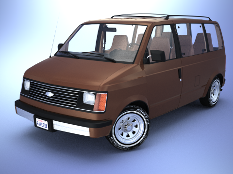 Chevrolet Astro Van 1985 3D Model