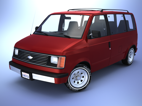 Chevrolet Astro Van 1985 3D Model