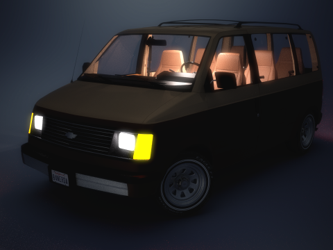 Chevrolet Astro Van 1985 3D Model