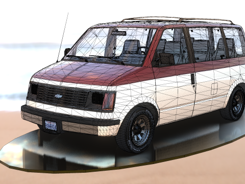 Chevrolet Astro Van 1985 3D Model