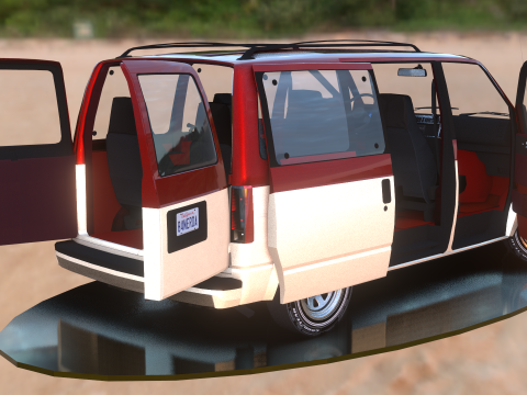 Chevrolet Astro Van 1985 3D Model
