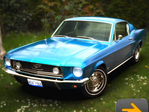 Car F 1968 Modelo 3D