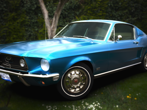 Car F 1968 3Dモデル