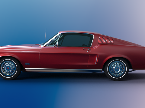 Car F 1968 3Dモデル