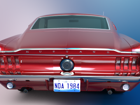 Car F 1968 3Dモデル