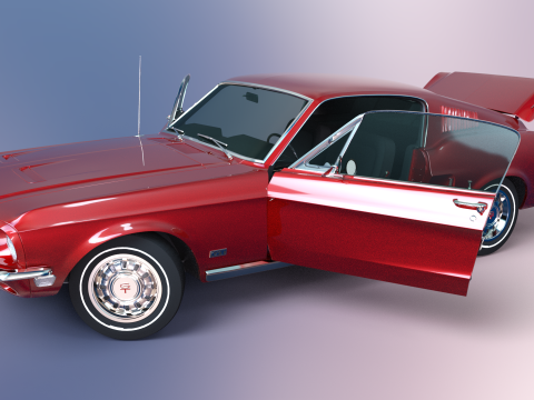 Car F 1968 3Dモデル