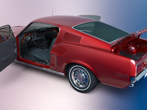Car F 1968 3Dモデル