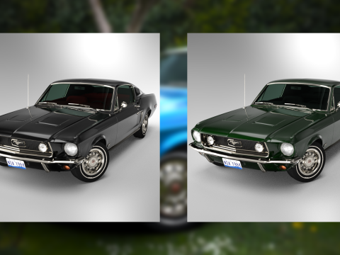 Car F 1968 3Dモデル