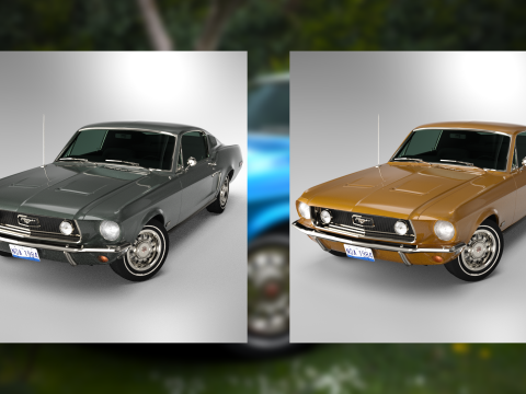 Car F 1968 3Dモデル