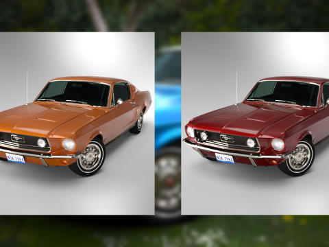 Car F 1968 3Dモデル