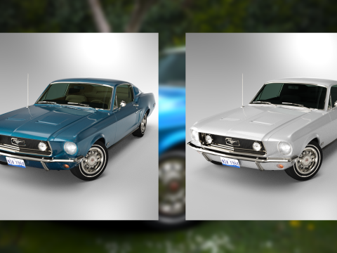Car F 1968 3Dモデル