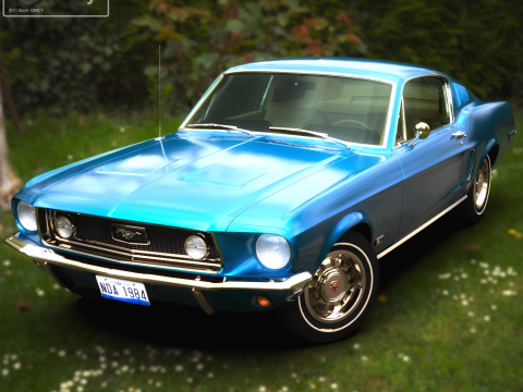 Car F 1968 3Dモデル