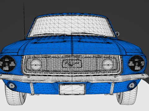 Car F 1968 3Dモデル