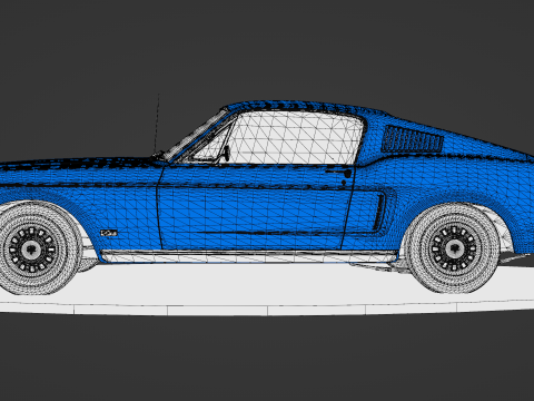 Car F 1968 3Dモデル