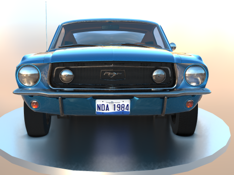 Car F 1968 3Dモデル