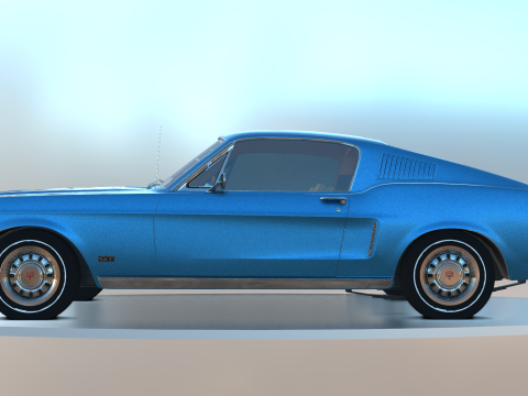 Car F 1968 3Dモデル