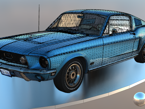 Car F 1968 3Dモデル