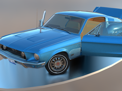 Car F 1968 3Dモデル