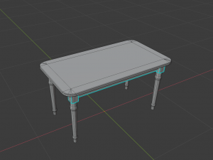 Dinner table 3D Model