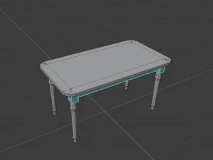 Dinner table 3D Model
