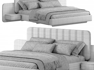 AMANDA Bed by Domkapa 3D Model