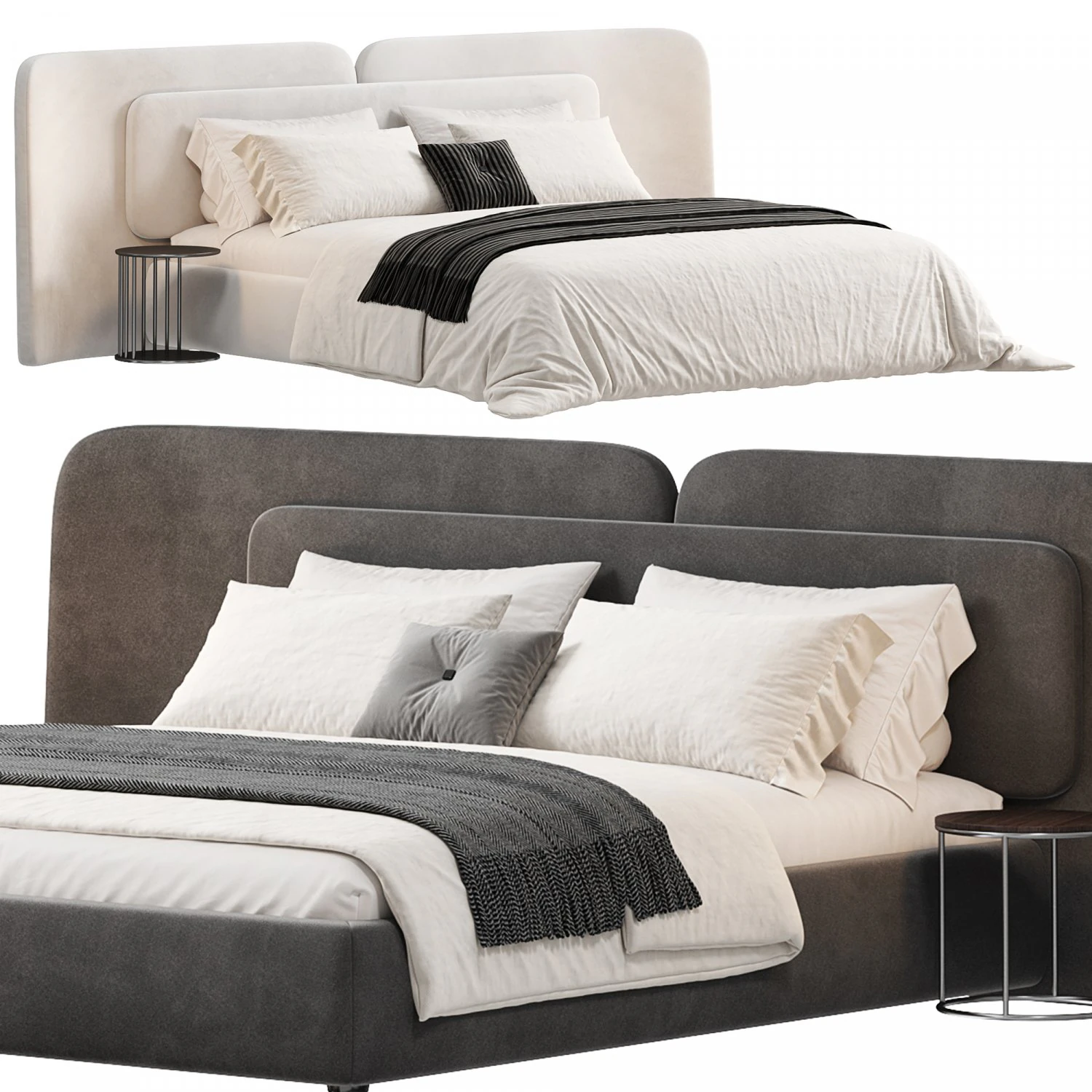 Angelo Bed by Roveconcepts 3D Model .c4d .max .obj .3ds .fbx .stl .blend 