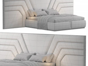 AUGUST BABYLON BED 3D Model