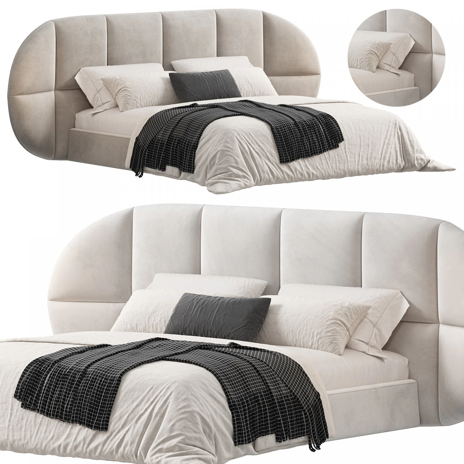 Aurora Bed By Thehighwall 3D Model .c4d .max .obj .3ds .fbx .stl .blend 