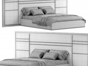 Barnet Modern Bed Modello 3D
