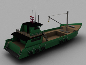 Indonesian Fishing Boat Model 3D