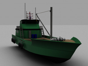 Indonesian Fishing Boat Model 3D
