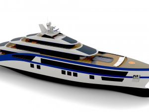 Mega Yacht Infinix 3D Model