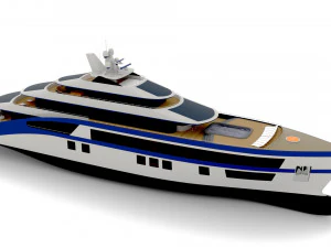 MegaYacht Infinix Modello 3D