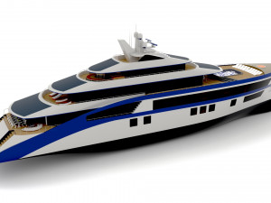Mega Yacht Infinix 3D Model