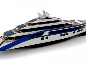 Mega Yacht Infinix 3D Model