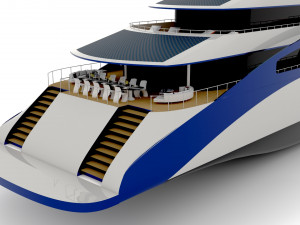 Mega Yacht Infinix 3D Model